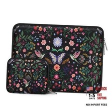 Laptop Case 13-14 inch Laptop Sleeve Bag with Small Case 13.3 inch Black
