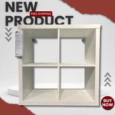 NEW IKEA KALLAX Shelf unit  30 1/8x30 1/8 "; White and White stained oak effect