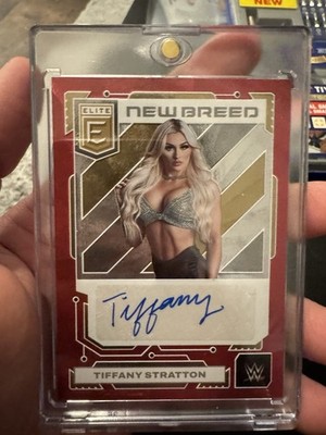 2023 PANINI DONRUSS ELITE WWE RED NEW BREED AUTO TIFFANY STRATTON /49