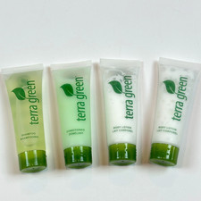 Lot of 4 Terra Green Shampoo, Conditioner, Body Lotion Travel Size 1oz
