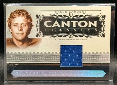 2006 National Treasures Steve Largent Game Worn Patch /99 Seahawks Canton