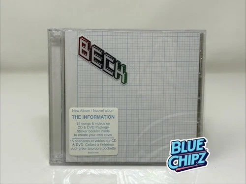 Vintage Beck The Information CD/DVD Stickers Interscope Rock 2006 SEALED