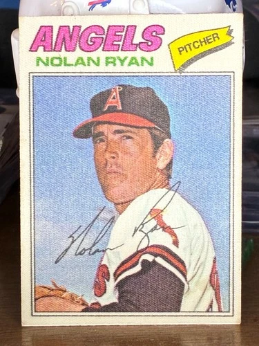 1977 Topps Baseball Patches Cloth Stickers - Nolan Ryan #40 Two Star Back