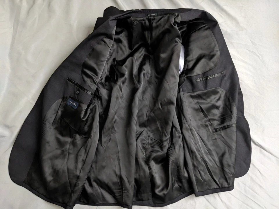 Joseph & Feiss Suit 2 Piece Mens Size 50R Pants 48X30 Gray 100% Wool - Image 4 of 4