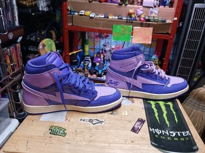 Reves Paris x Kool Kiy x Runtz Air Kiy 85' Hi Purple/Lavender Jordan 420 Sz  10