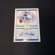 2025 Panini National Treasures Dave Krieg Signatures Auto /10