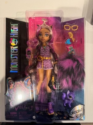 New 2022 MATTEL MONSTER HIGH CLAWDEEN WOLF FASHION DOLL WITH ACCESSORIES