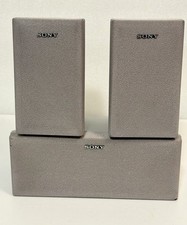 Pair Sony SS-MSP75 Surround Sound Speakers SS-CNP75 Center Speaker Home Theater