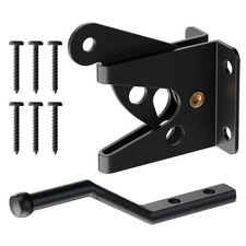 Self-Locking Gate Latch, Heavy Duty Automatic Gravity Lever for Wood Fence Spr