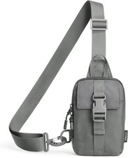 Waterproof Mini Crossbody Sling Bag, Small Chest Fanny Pack for Men, Lightweight