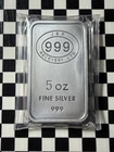 5 oz Silver Bar - JBR Recovery Ltd  .999 Fine