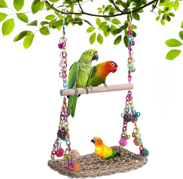 Vogelspielzeug FüR Wellensittiche, Nymphensittich Spielzeug Mit Glocke-image