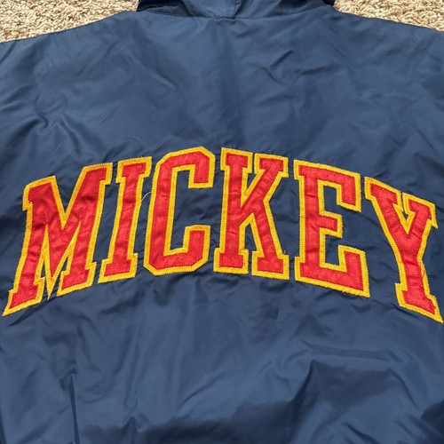 Vtg Disney Store Mickey Mouse Full-Zip Jacket Size M Blue Hooded Embroidered Y2K - Picture 16 of 18