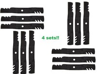 12 Gator blades for John Deere 60" mower Z930M,Z930R,Z945A,Z950A,Z950M,Z950R