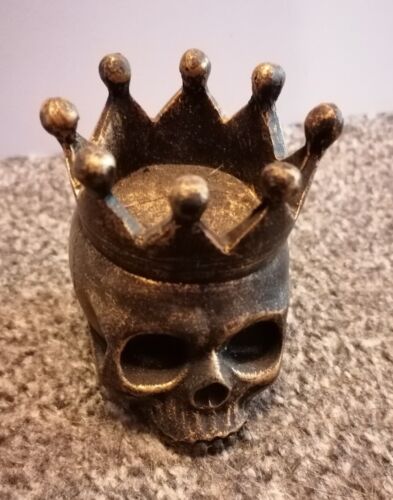skull tea light candle holder Gothic - Picture 1 of 4