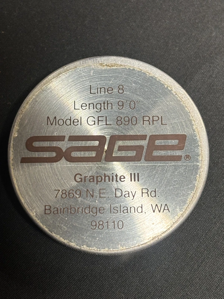 SAGE Model GFL 890 RPL 9ft 8wt 2pc Graphite3 Vintage Excellent Cond/No.J9713 - Image 2 of 4