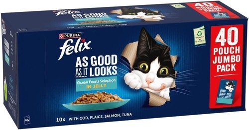 Felix As Good As It Looks in Jelly Wet Cat Food 40x85g