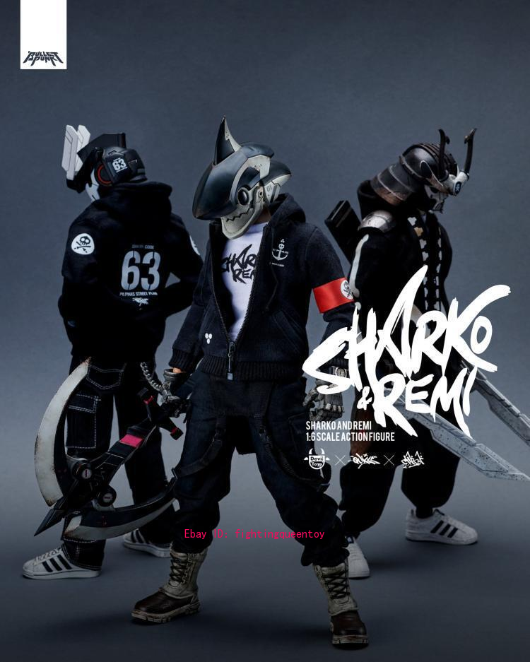 Devil Toys SHARKO & REMI - Fortress Black Ver. 1/6 Action Figure