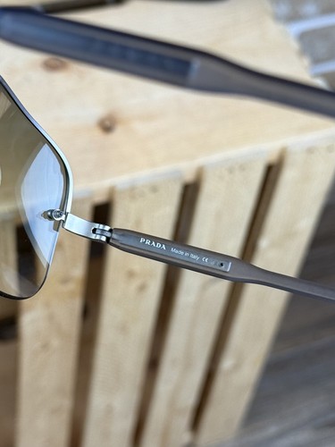 Vintage Prada Gray Aviator Sunglasses - Picture 11 of 15
