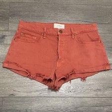 The Great Women's Cutoff Shorts Orange Size 29 Vintage Poppy