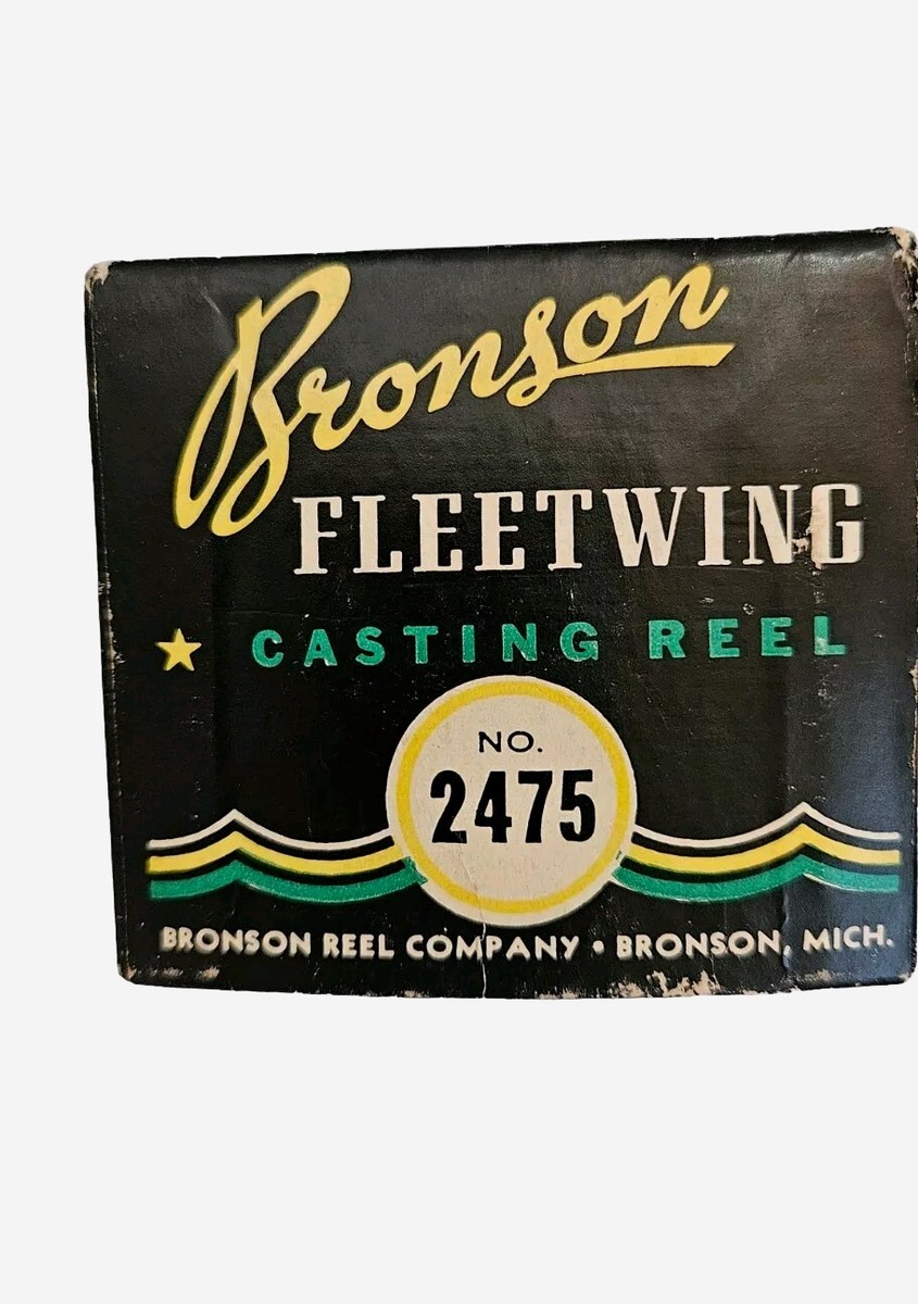 Moulinet De Pêche Vintage BRONSON Fleetwing N°2475 – Avec Boîte Et Manuel