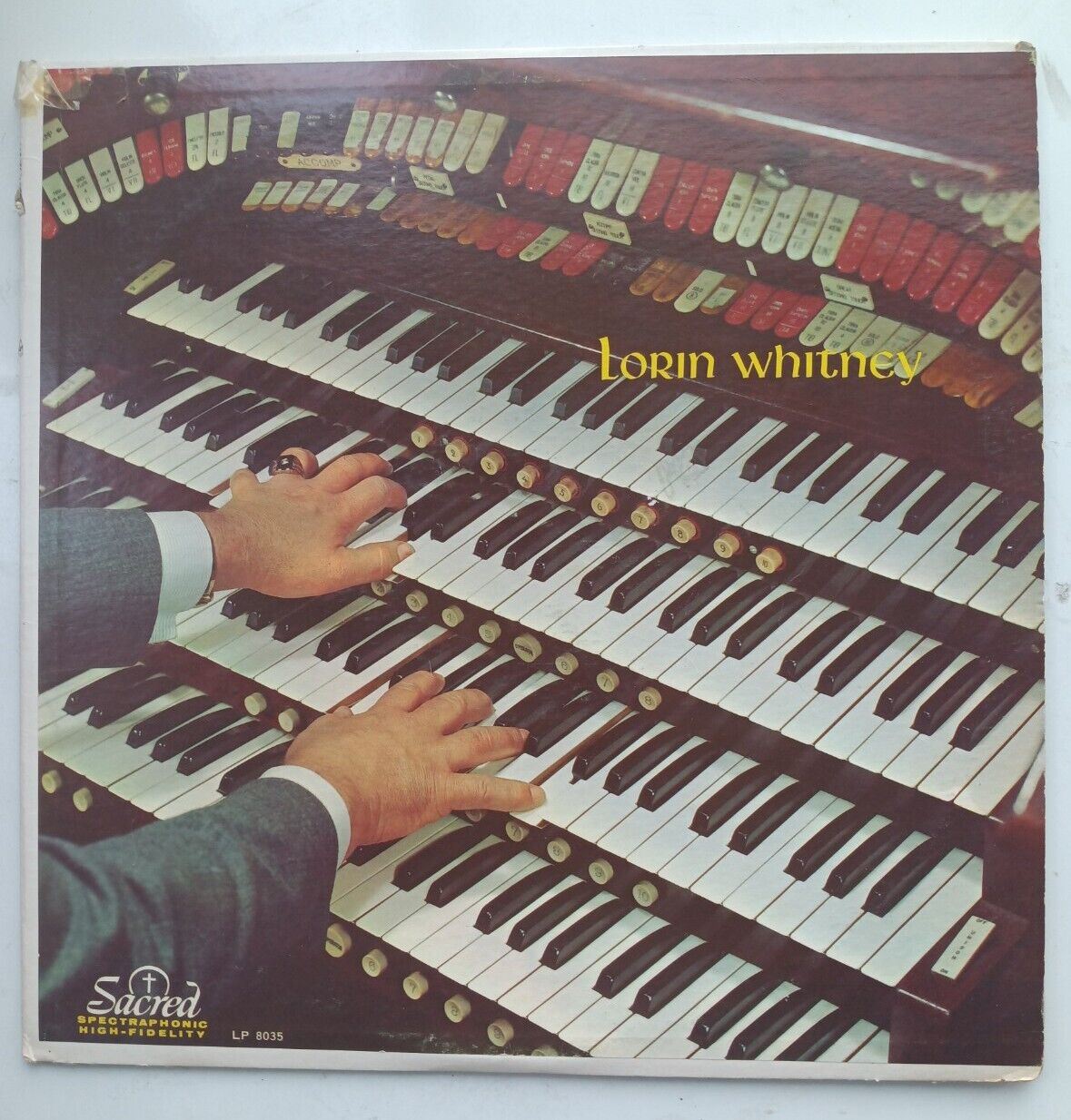 Lorin Whitney/ Dinner Devotionals Pipe Organ Vinyl LP-8035