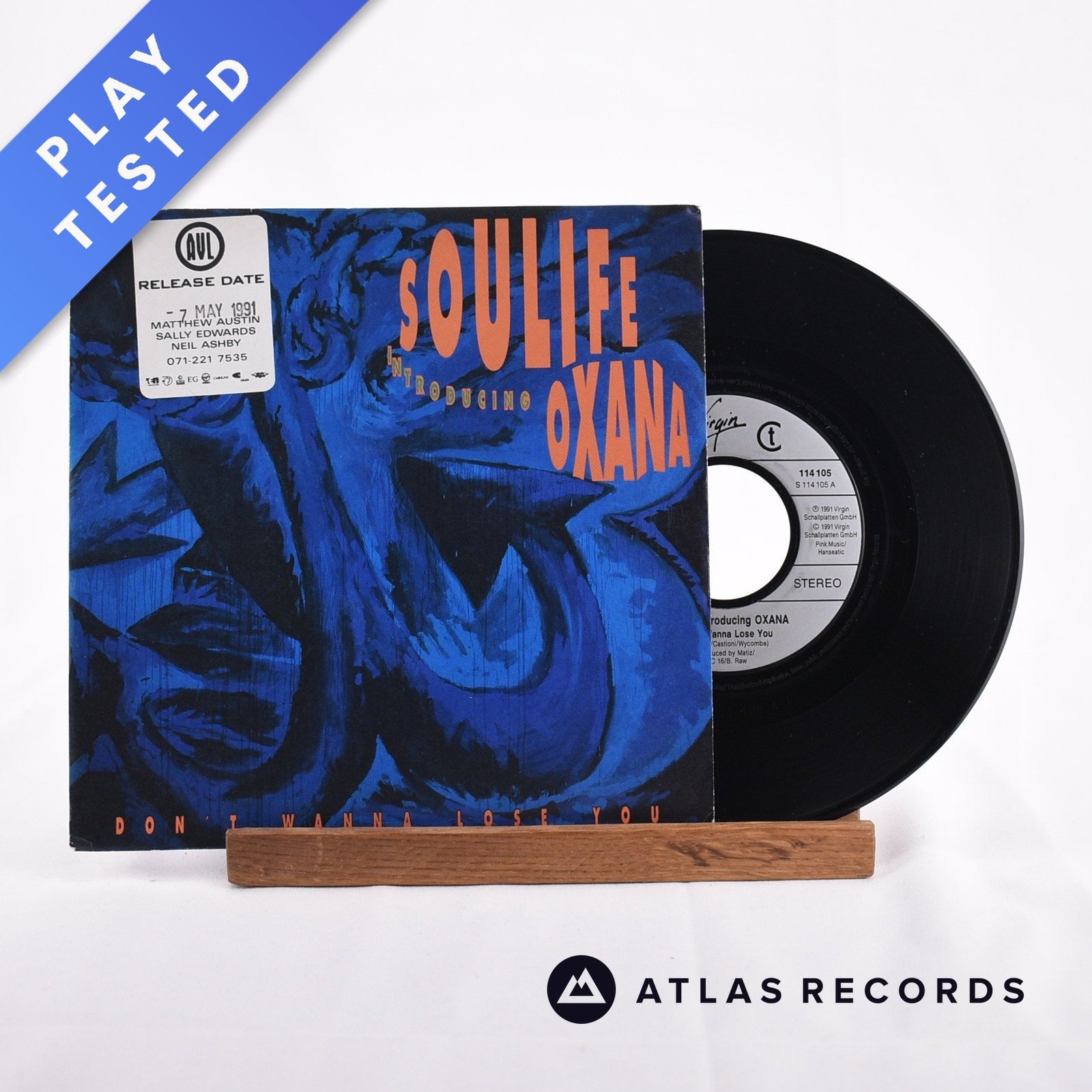 Soulife - Don't Wanna Lose You - 7"" Vinyl Record - EX/VG+