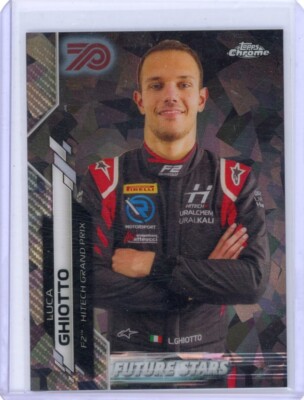 Luca Ghiotto 2020 Topps Chrome Formula 1 Future Stars 70th Sapphire /70 #58 F1