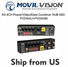 Kit 4CH Power/Video/Data Combiner HUB MID PVD-504J PVD504B