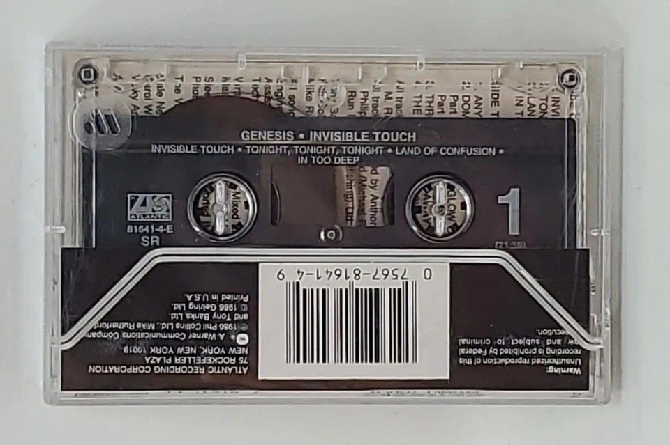 Invisible Touch by Genesis (cassette tape 1986) - Image 2 of 3