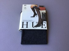 NWT Hue Opaque Tights w/ Control Top 40 Denier Size 1 Graphite Heather 732G