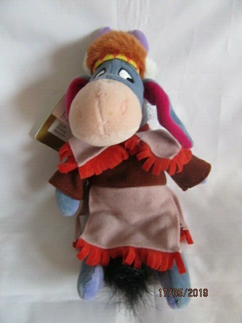 DISNEY STORE INDIAN EEYORE  SOFT PLUSH  BEANIE - WITH TAGS