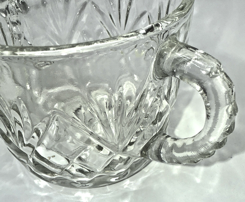 Vintage Anchor Hocking Prescut Clear Sugar Bowl 5" With Lid *READ* - Picture 10 of 12