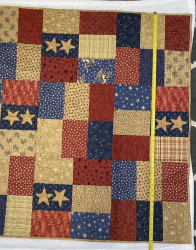 Patriotische Sterne Streifen Adler Amerika USA 57" x 43" Quilt - Bild 3 von 9