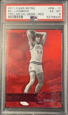 Bill Laimbeer 2011 PSA 6 Retro Universe Precious Metal Gems Red /150 PMG Pistons