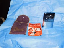 Vintage 1950s Jon-E Hand Warmer Aladdin Stainless Steel Metal Silver Hunting.