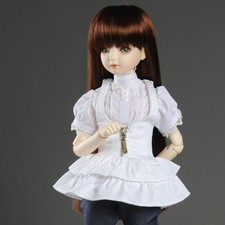 Dollmore 1/4 BJD doll clothes outfits MSD - Uel Jumper Skirt White