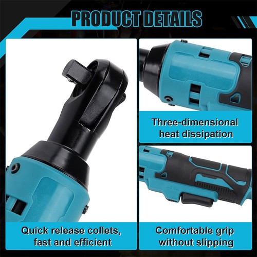 55Nm Akku Ratschenschlüssel Werkzeug 3/8" Elektro Ratsche für Makita 18V Akku - Bild 7 von 9