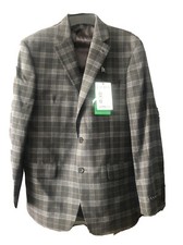 Lauren By Ralph Lauren Mens Blazers GREY/ Blue Size 38R Two-Button BRAND NEW 