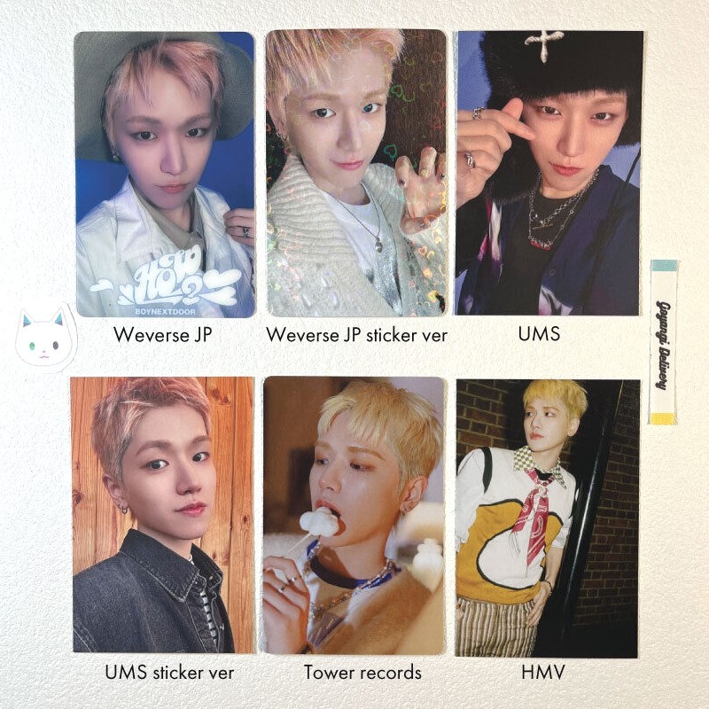 BOYNEXTDOOR WHY WEVERSE JAPAN トレカ 6枚セット