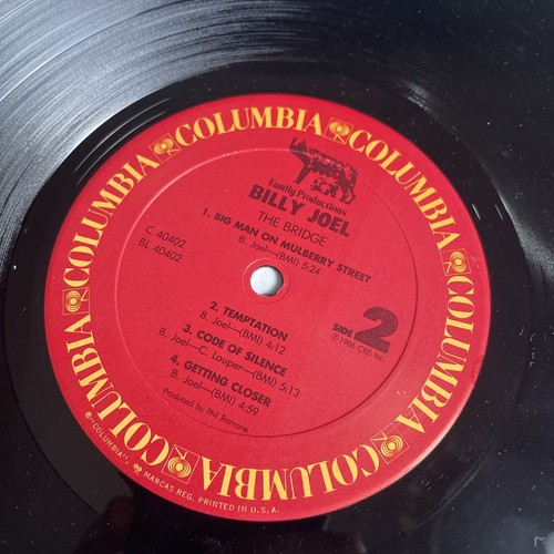 Billy Joel LP - The Bridge - Columbia Records 40402, 1986 Vinyl Record Shrink - Picture 7 of 9