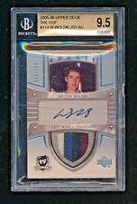 BGS 9.5 WOJTEK WOLSKI 2005-06 THE CUP 4 COLOR PATCH RC AUTO /199 AVALANCHE POP 7