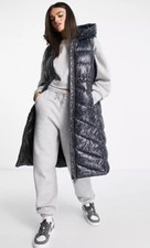 Barbour Platinum Tokyo Padded Gilet In Black Leopard Uk 8 Rrp £339 #ua331