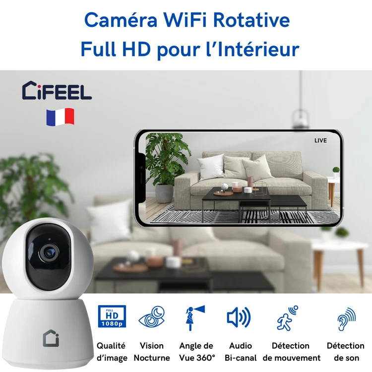 ✅ iFEEL Golf Rotating WiFi Night Vision Security IP Surveillance Camera - Image 3 of 4