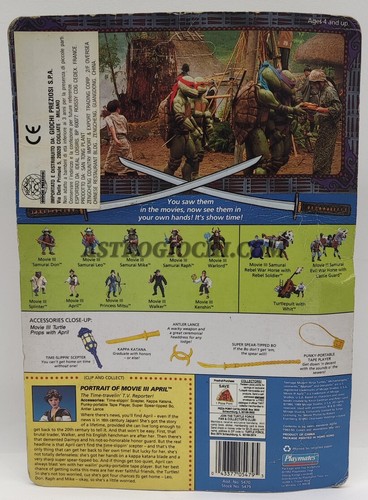 TURTLES TMTN MOVIE 3 APRIL PLAYMATES GIOCHI PREZIOSI VINTAGE '92 NEW IN BOX - Picture 2 of 8