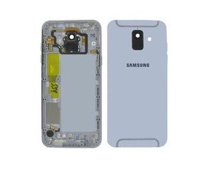 Original Samsung Galaxy A6 2018 A600 Akkudeckel Rahmen Blau Sehr Gut