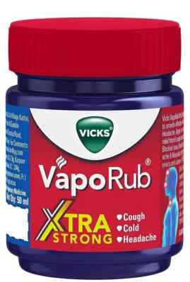 Vicks VapoRub Xtra Strong, 50 ml (pack of 3) - Free Shipping