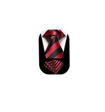 Mens Ties Burgundy Tie and Handkerchief Set Black Red Striped Business Formal...