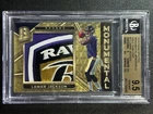 LAMAR JACKSON BGS 9.5 2018 SPECTRA MONUMENTAL ROOKIE LOGO PATCH GOLD VINYL 1/1