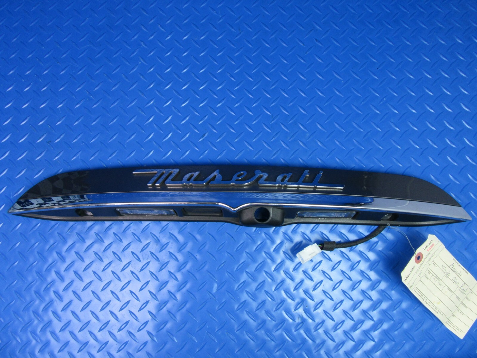Maserati Ghibli trunk open panel trim with reverse lights no camera #6525